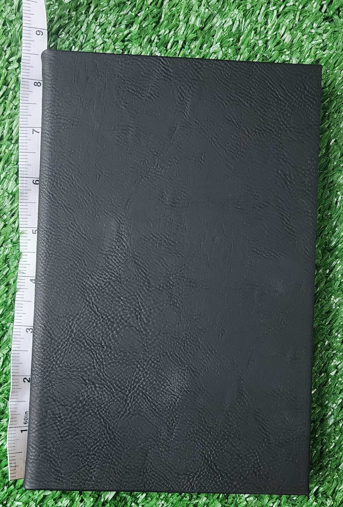 Black/Silver Leatherette Sketch Book with Unlined Notepad