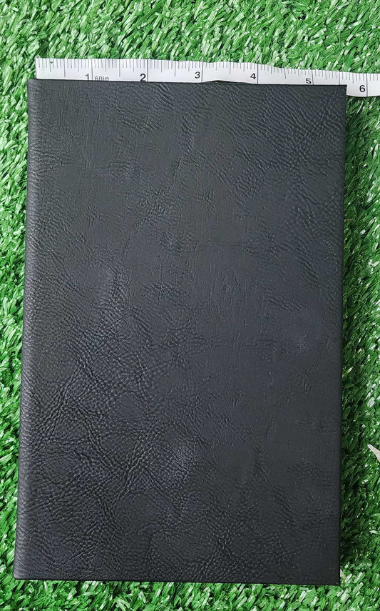 Black/Silver Leatherette Sketch Book with Unlined Notepad