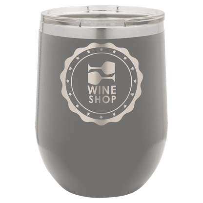 12 oz. Stainless Steel Polar Camel Stemless Wine tumbler