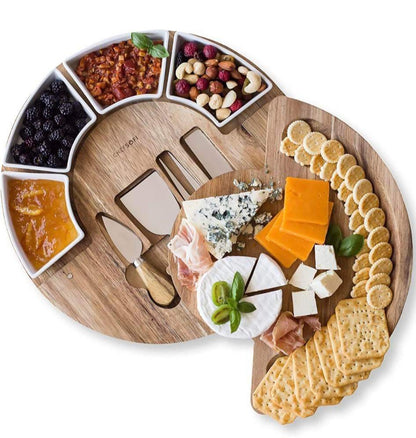 Charcuterie Cheese Board and Platter Set