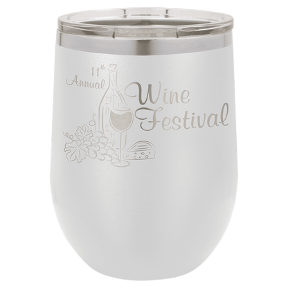 12 oz. Stainless Steel Polar Camel Stemless Wine tumbler