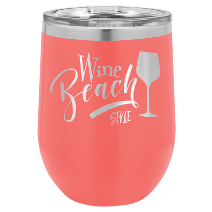 12 oz. Stainless Steel Polar Camel Stemless Wine tumbler